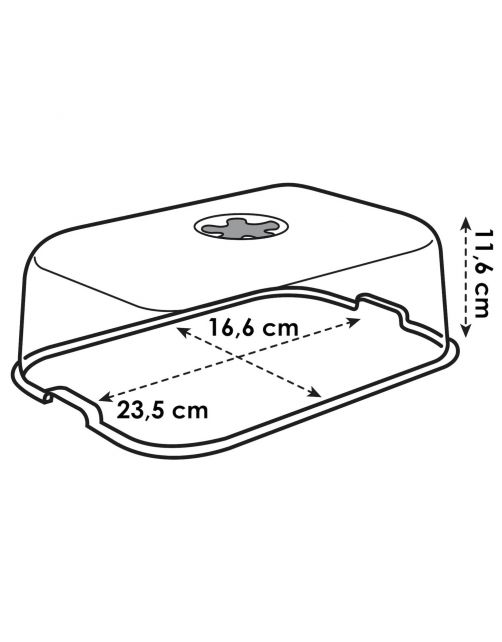 Elho Green Basics Kweekhuis - Kweekbenodigdheden - 23.5x16.5x12.5 cm Transparant S