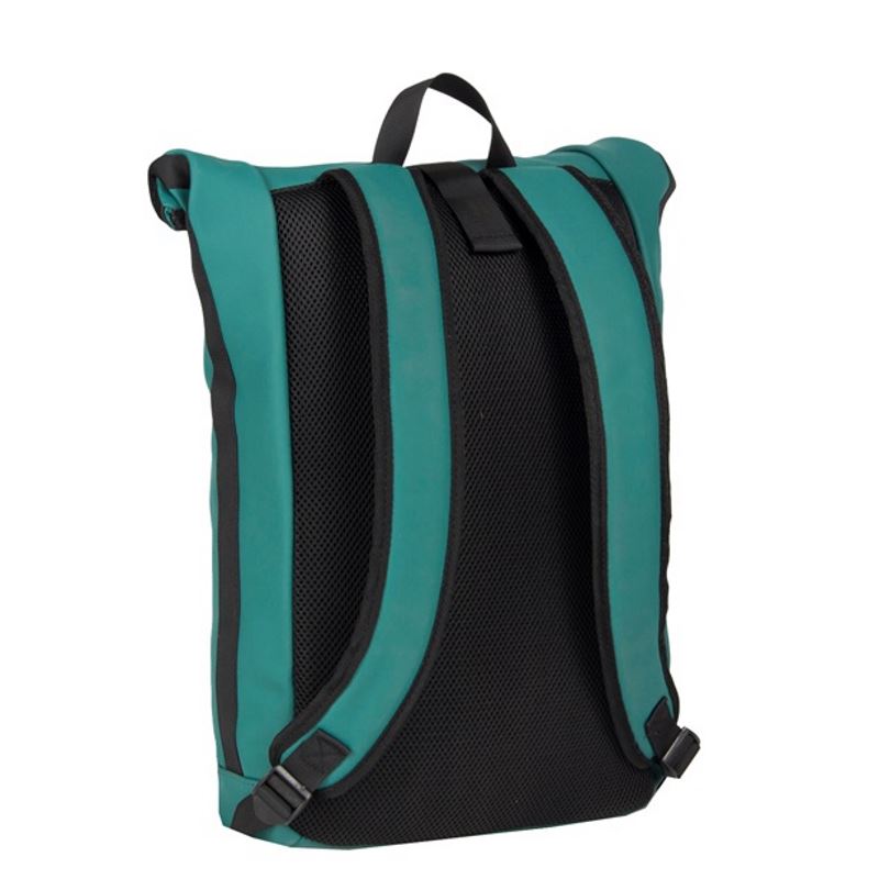 New Rebels Mart Waterproof Rolltop Rugzak Laptopvak 15,6'' Petrol