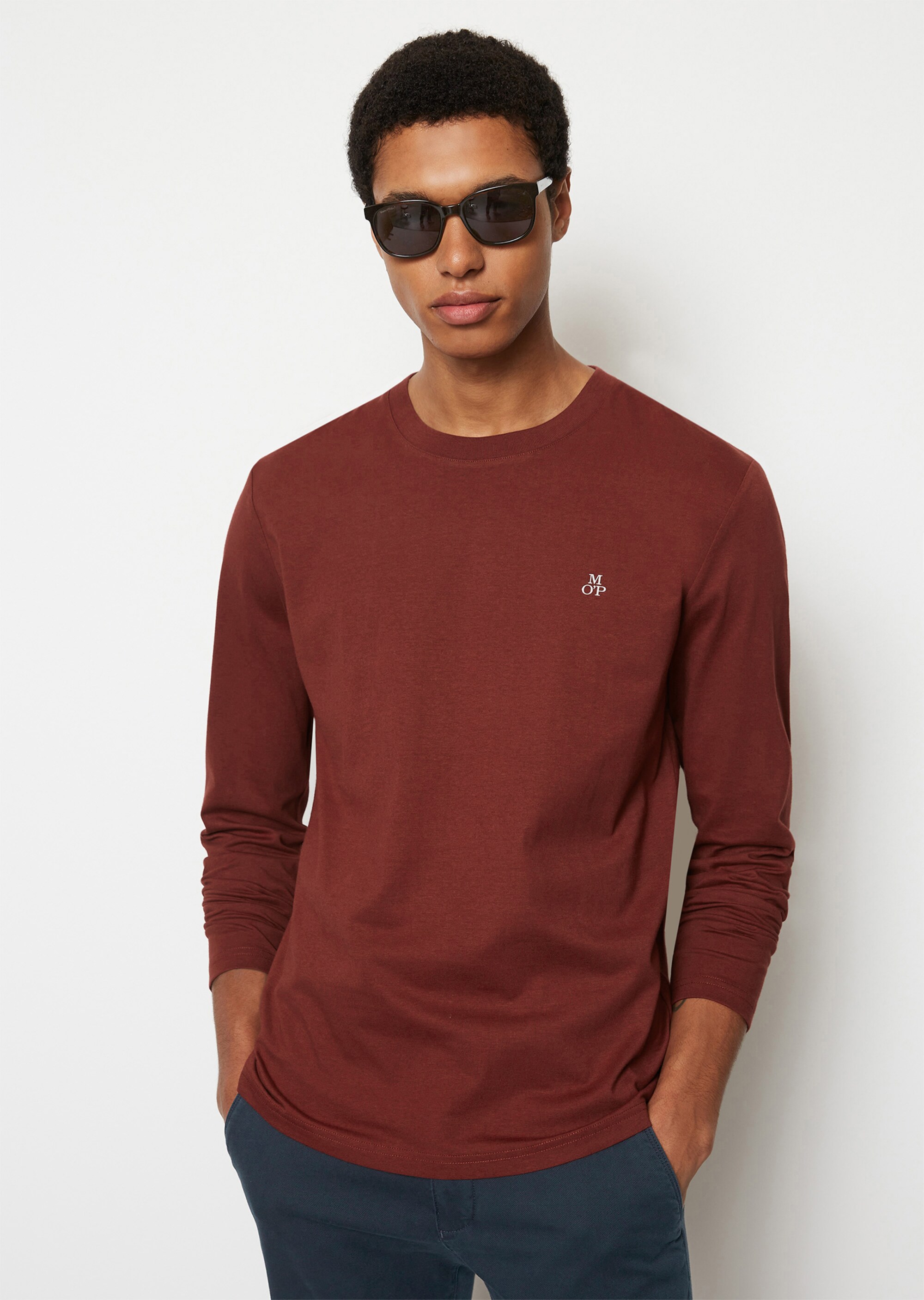 Longsleeve shaped aus reiner Bio-Baumwolle