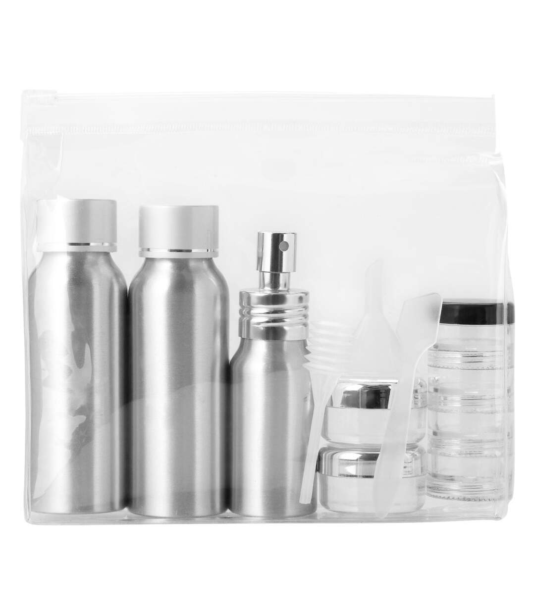 Bullet ensemble de bouteilles Alu voayage approuvé par Frankfurt Airline (Transparent/Silver) (16.5 x 4.1 x 15cm) - UTPF1212