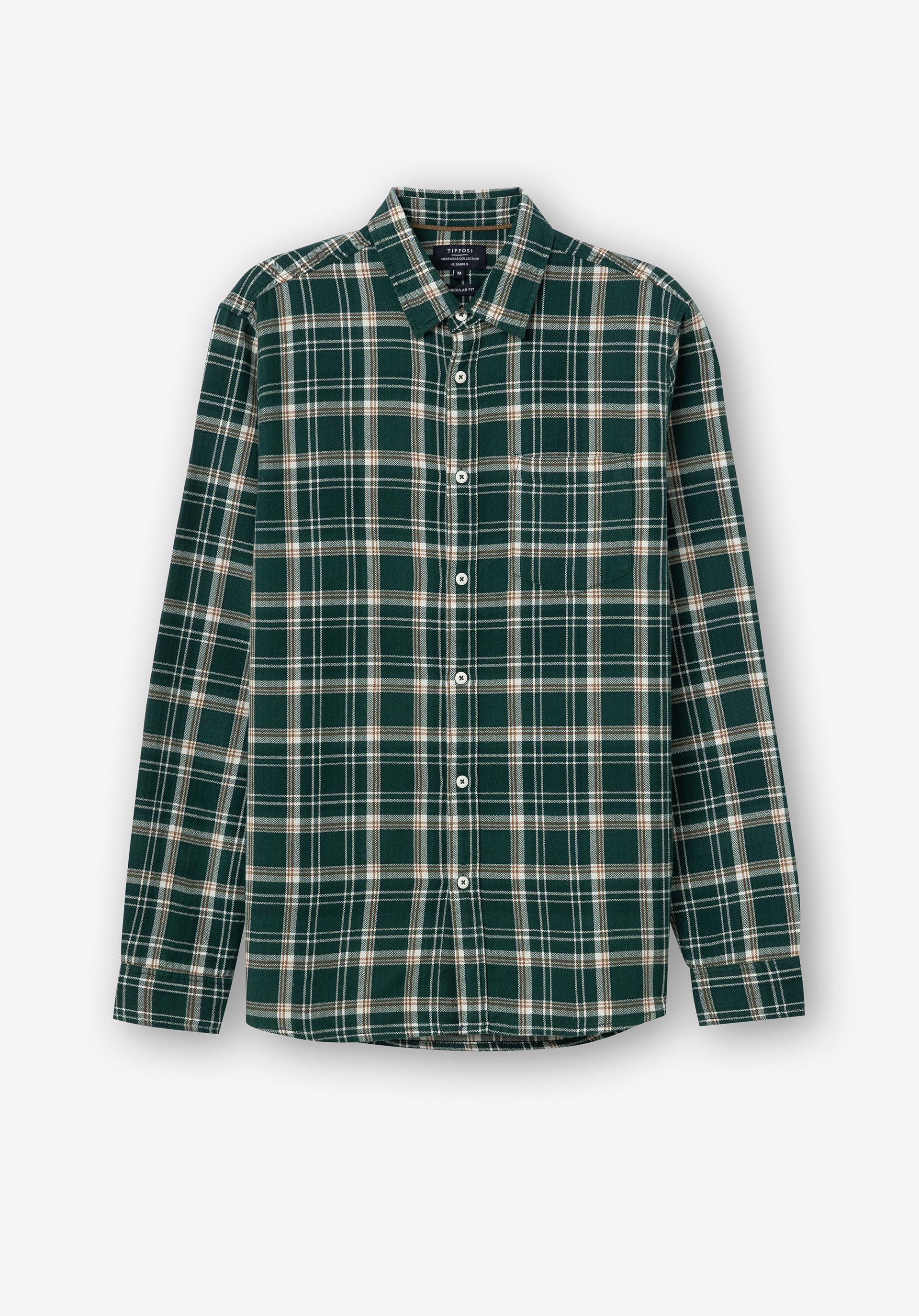 Camisa Regular Fit Xadrez Herringbone