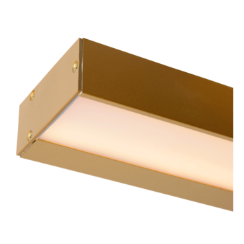 Lucide ALEXA wandlamp badkamer LED 3000K IP44 mat goud / Messing