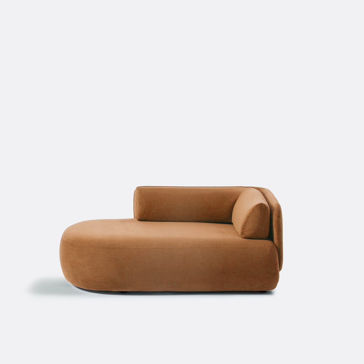 LA REDOUTE INTERIORS<br>Links de cadeira comprida, fluweel, Meridiano