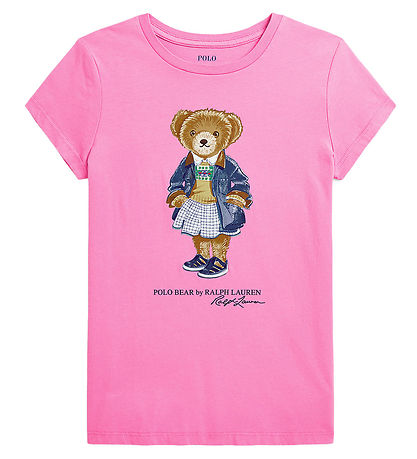 Polo Ralph Lauren T-Shirt - Pink m. Kuscheltier