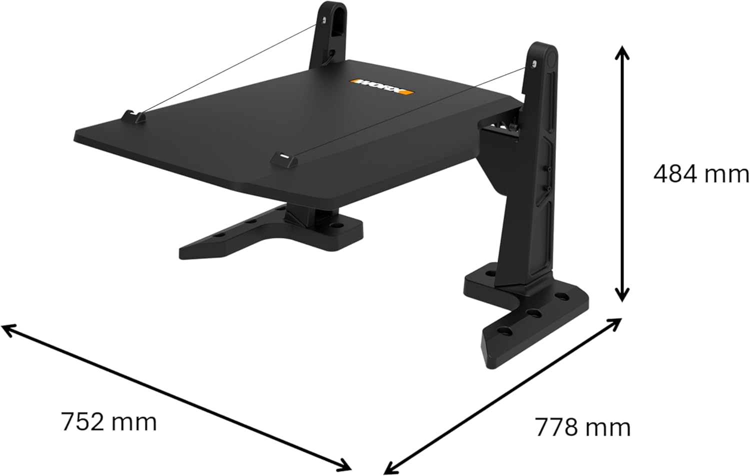 WORX WA0825 Vision Garage für Landroid Vision Mähroboter - Klappbare Überdachung - Schutz vor Wind, Laub, Niederschlag & Sonneneinstrahlung - einfacher Aufbau