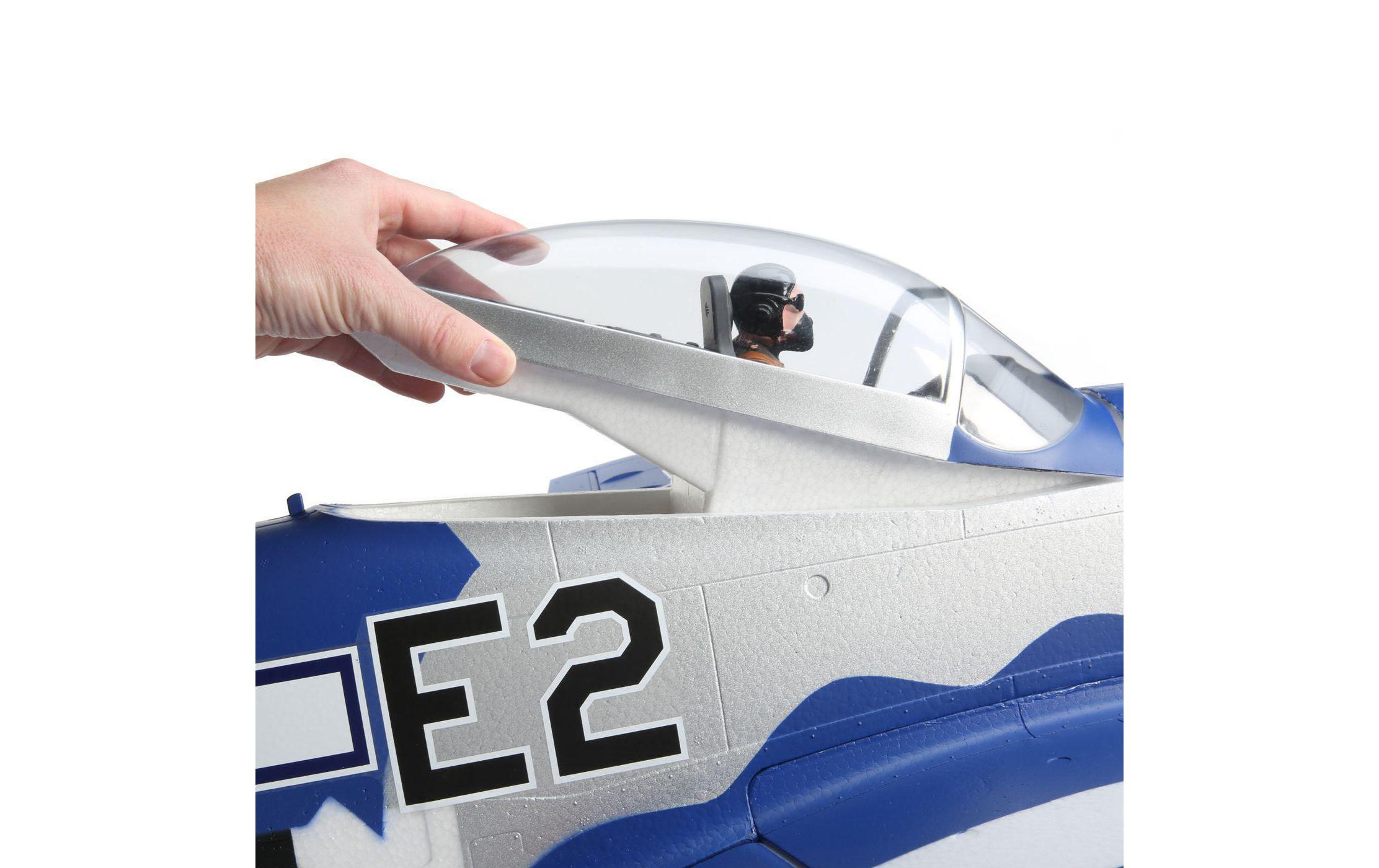 Flugzeug P-51D Mustang 1500 mm BNF Basic<br>Warbird