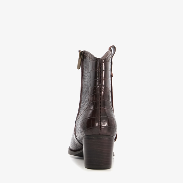 Blue Box dames western laarsjes bruin croco