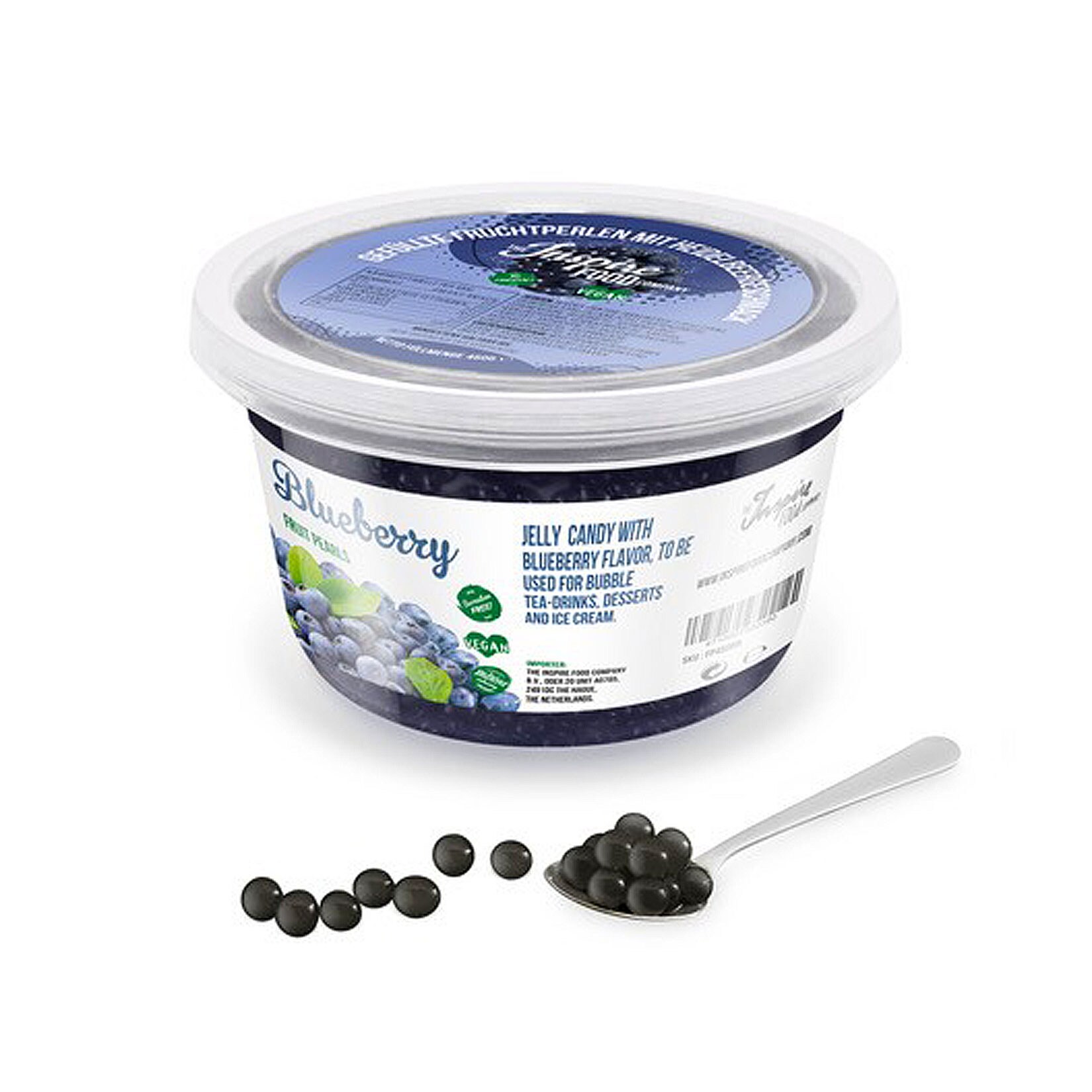 Bubble Tea Bubbles Blueberry Fruit Pearls im Becher 450 g