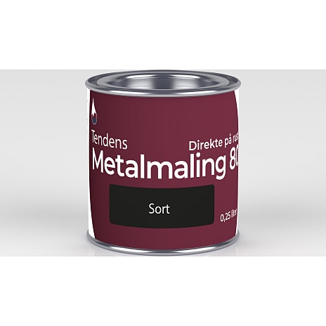 Tendens metalmaling 80 blank 0.25 liter
