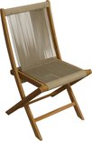 Klapstoel Teak Rope-Taupe