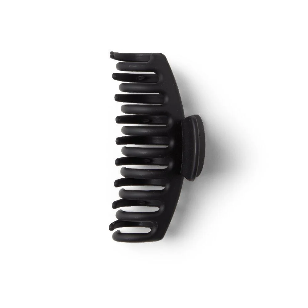 Pince cheveux crabe noir mat L11cm