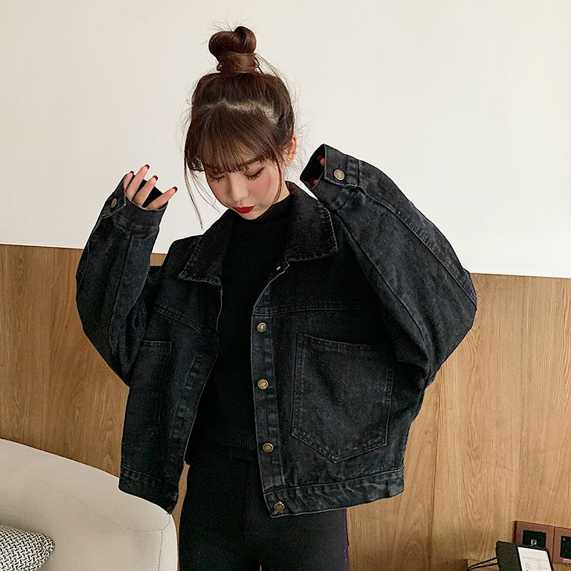 Miss Kekeli - Oversized cropped denim jack