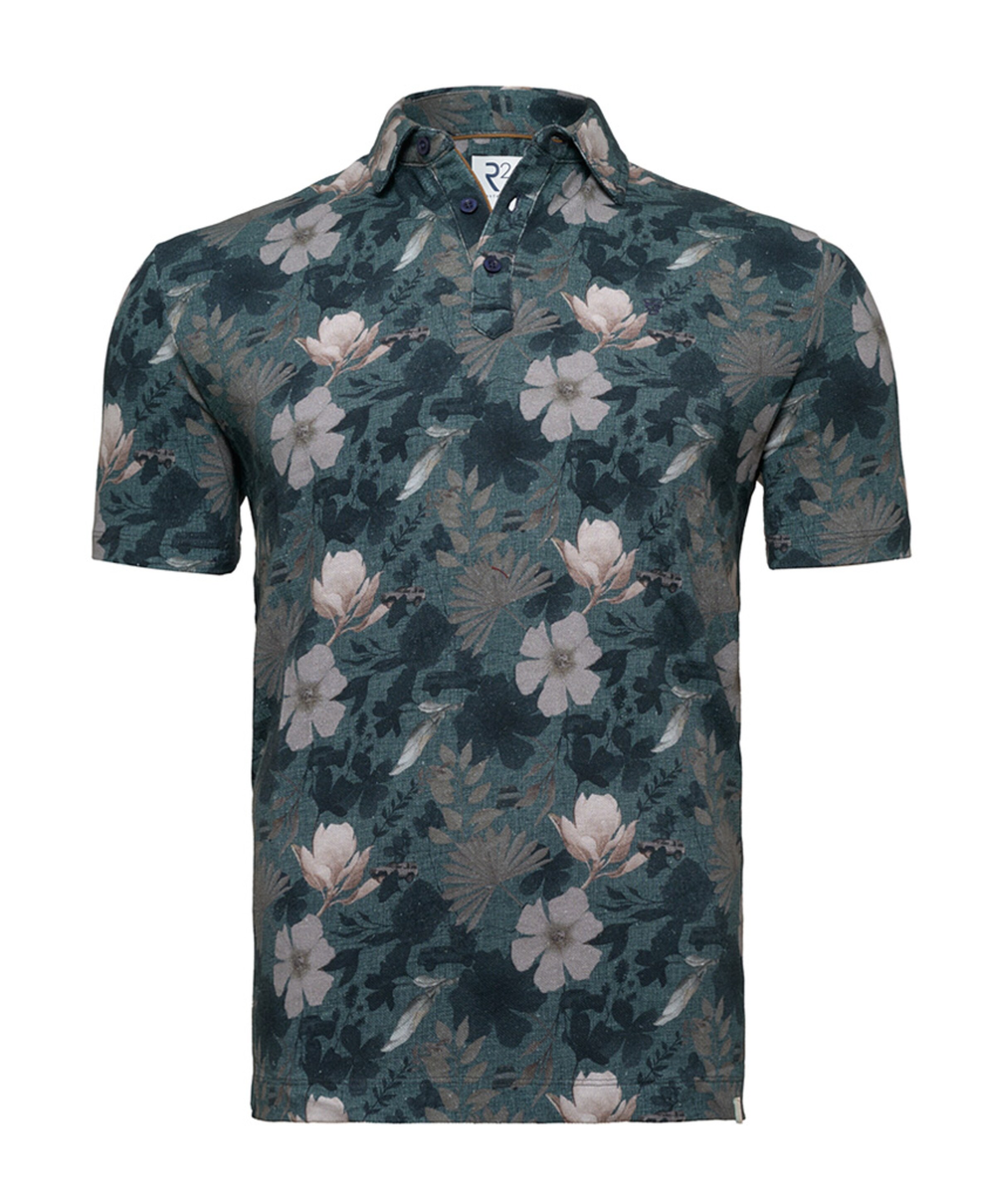 R2 Amsterdam Heren polo blauw