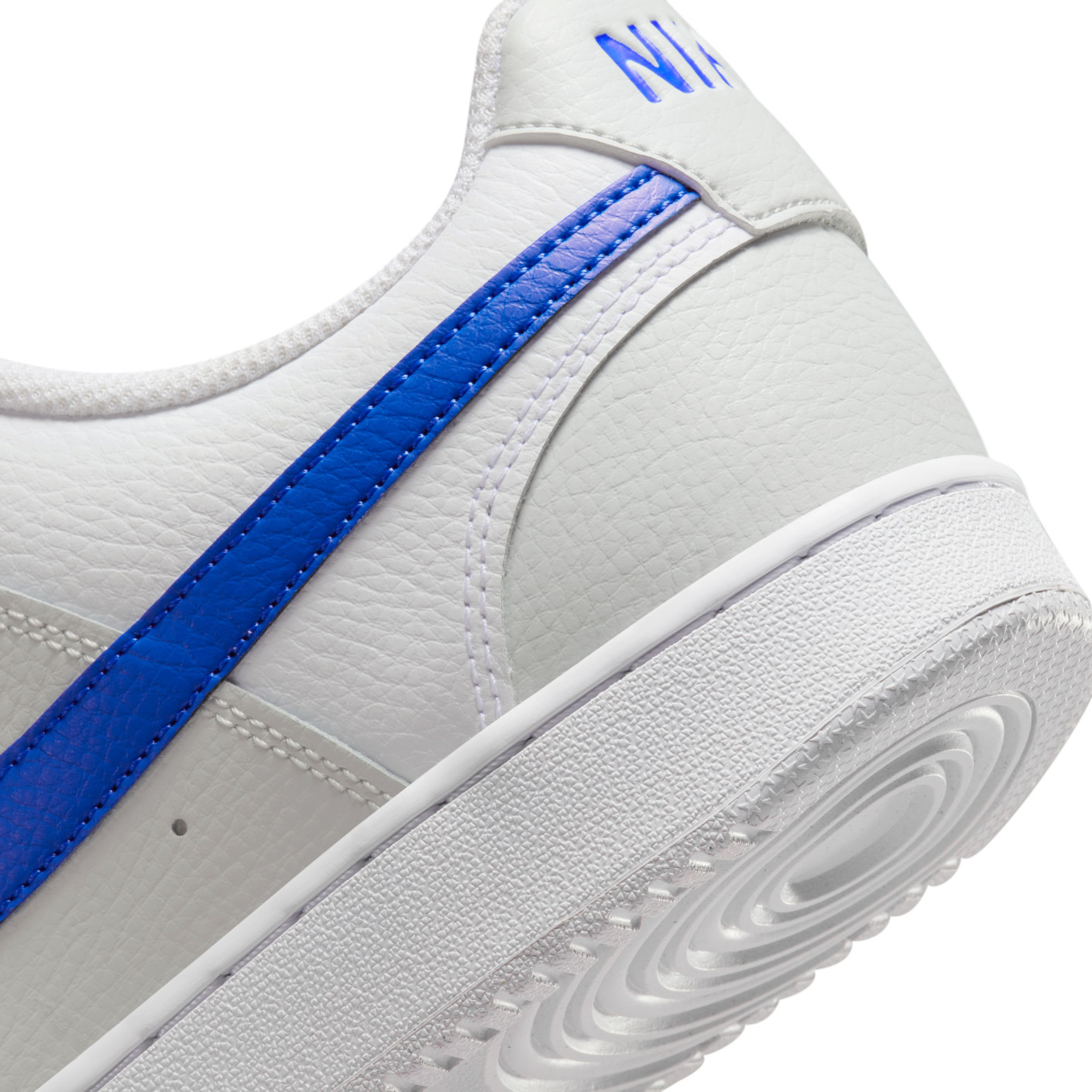 Nike Court Vision Low Sneakers Lichtgrijs Blauw