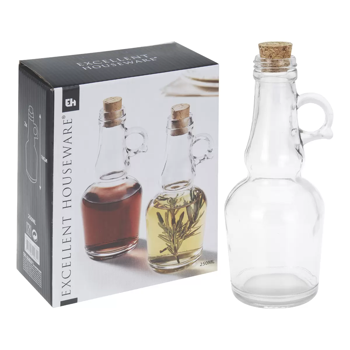 Öl- und Essigflasche Transparent
