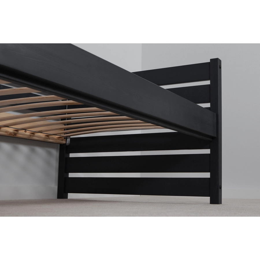 TICAA Sofabett Naomi inkl. Funktionsschubkästen, 90x200 Grau