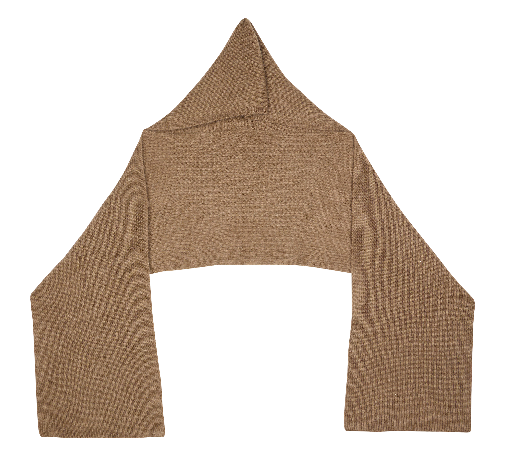 KASSANDRA - Echarpe-bonnet en laine mélangée | Beige