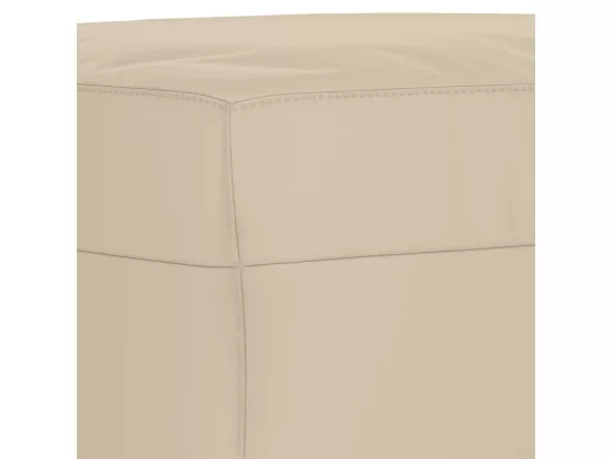Repose-pied Crème 70x55x41 cm Tissu microfibre