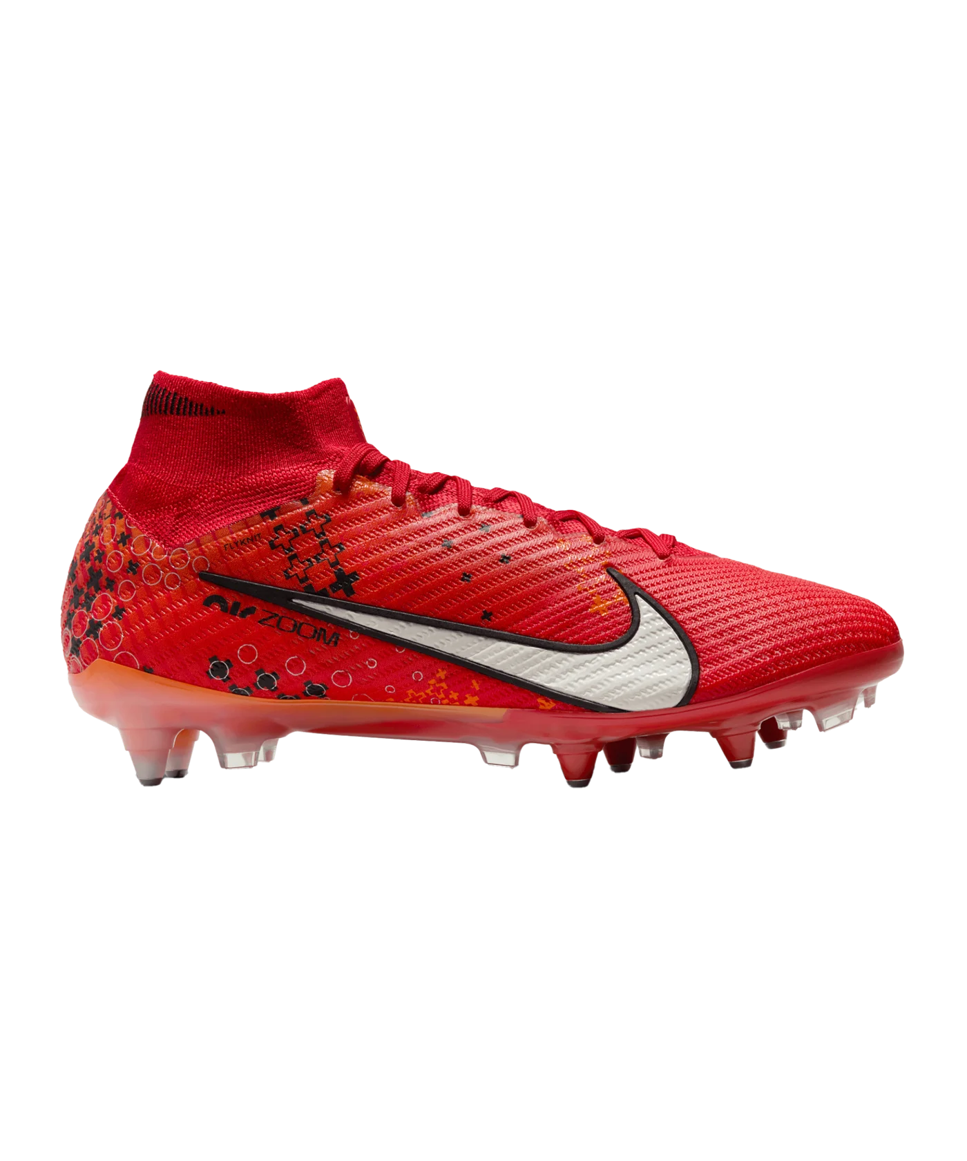 Nike Air Zoom Mercurial Superfly IX Elite SG-Pro AC Dream Speed 7 Rot Weiss Orange F600