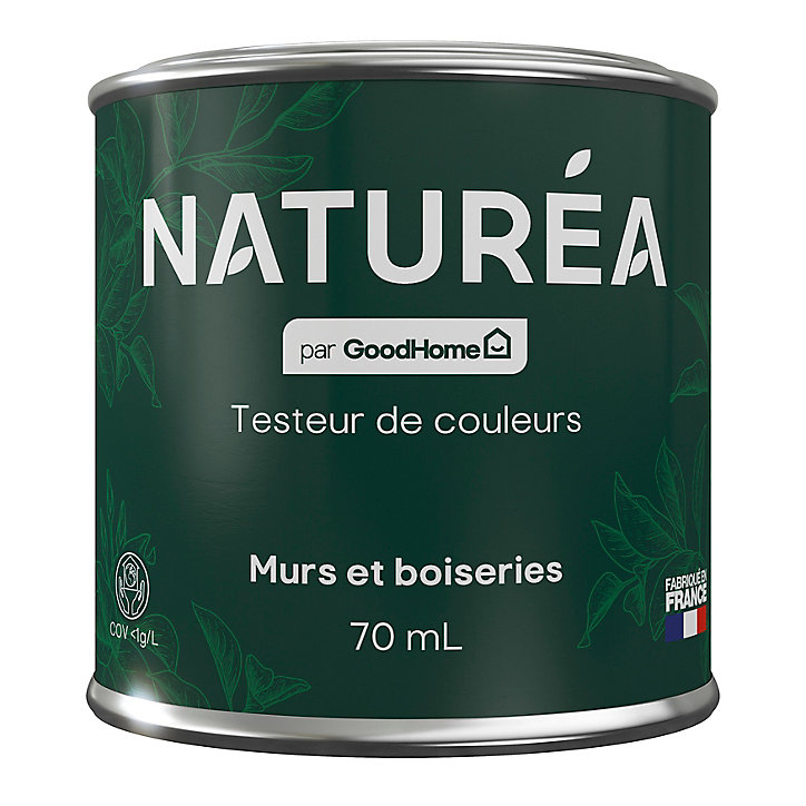 Peinture testeur de couleur Naturéa par GoodHome bleu scandinave velours 70 ml
