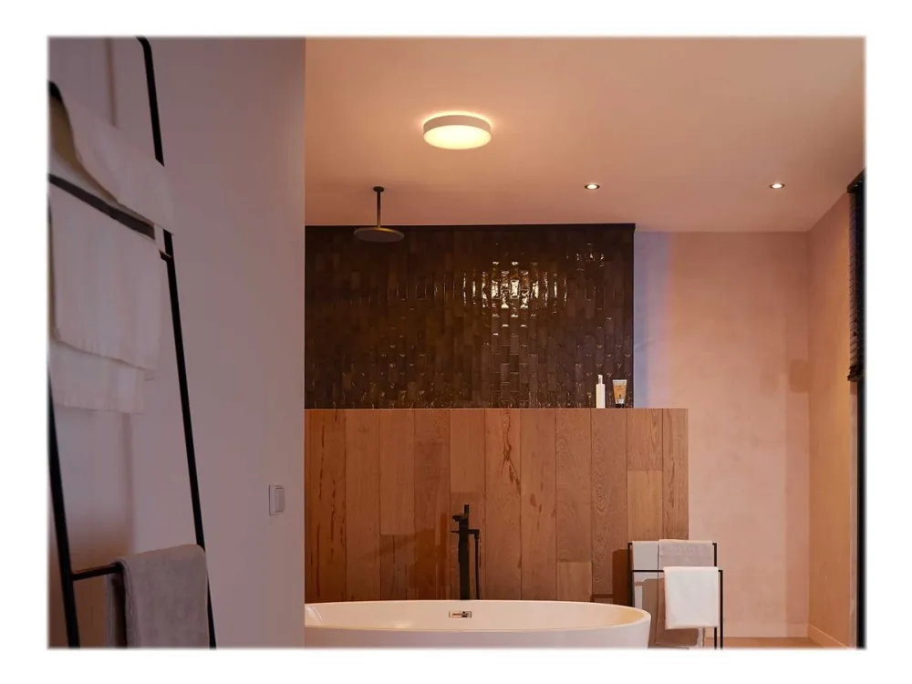 Philips Hue White ambiance Devere M - Loftslampe - LED - 19.2 W - klasse F - varmt til køligt hvidt lys - 2200-6500 K - hvid