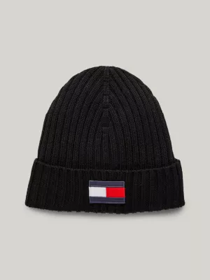 Gorro infantil de lã com estampa da bandeira americana