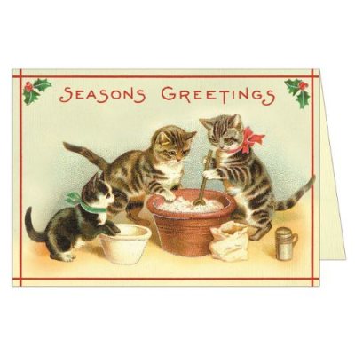 Christmas Baking Cats Card