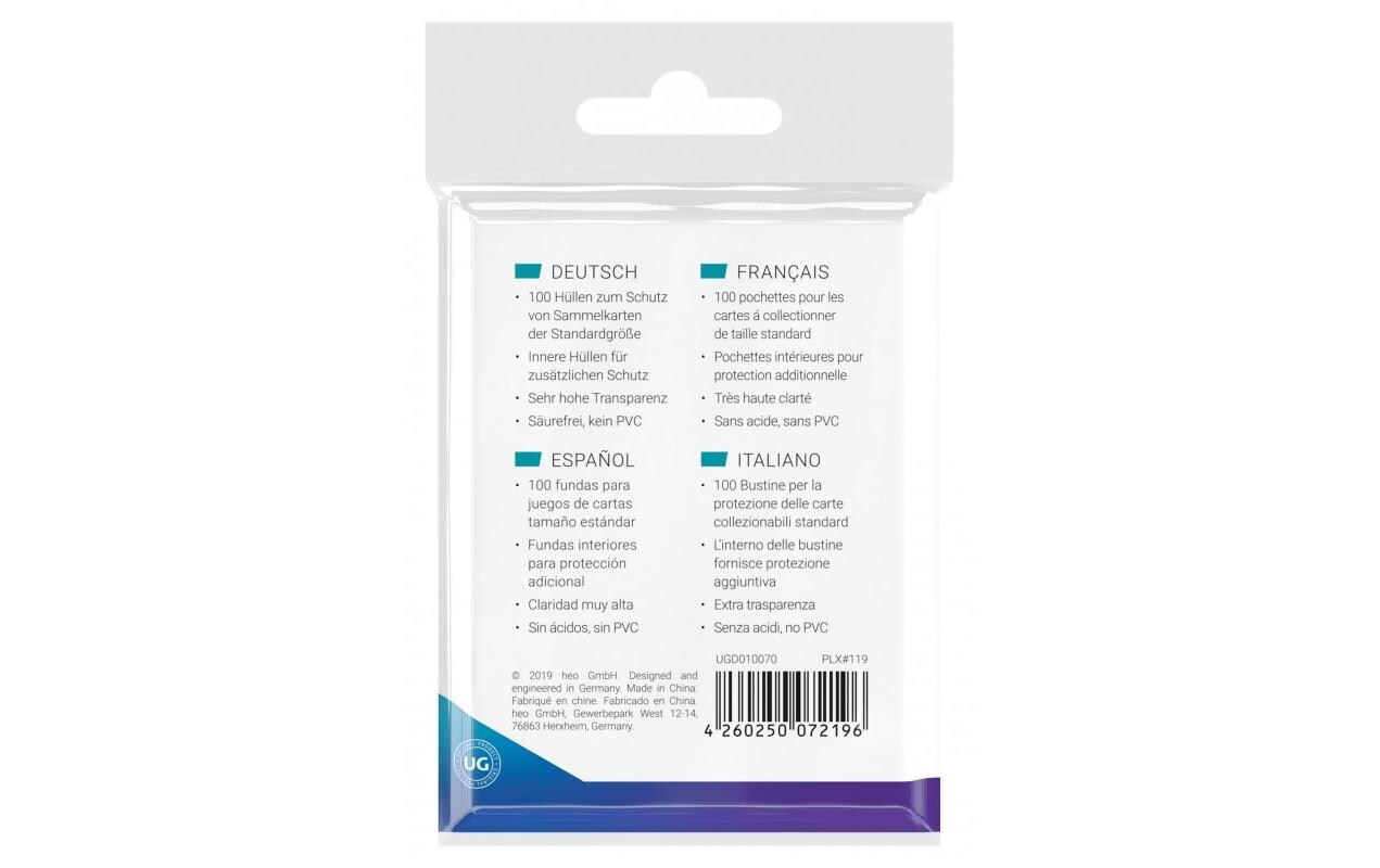 Kartenhülle Precise-Fit Sleeves Transparent Small 100Innere Kartenschutzhüllen
