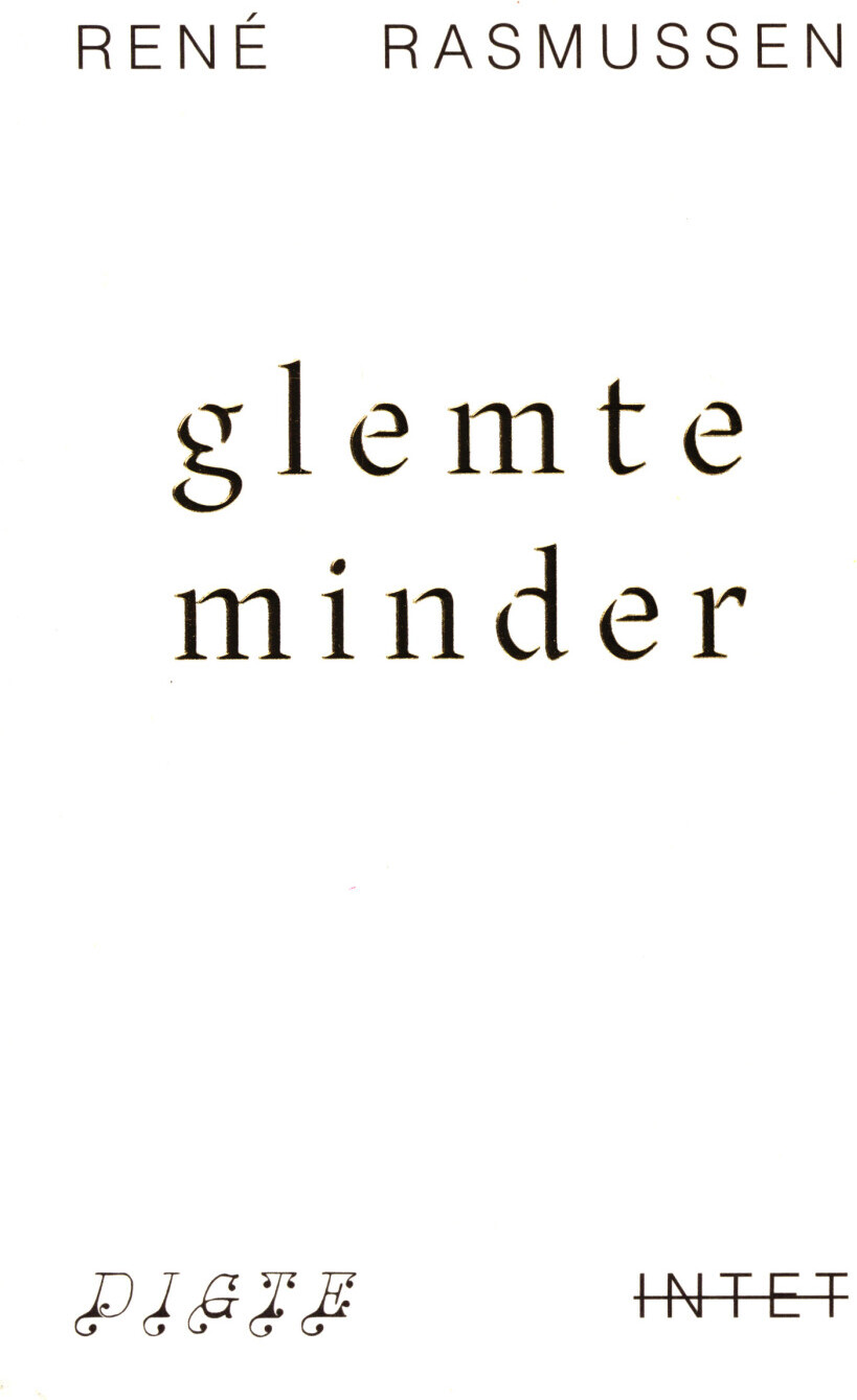 Glemte Minder - René Rasmussen - Bog