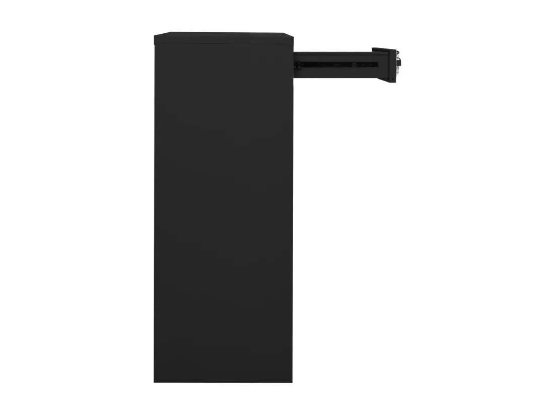 Armoire de bureau Anthracite 90x40x102 Acier 2