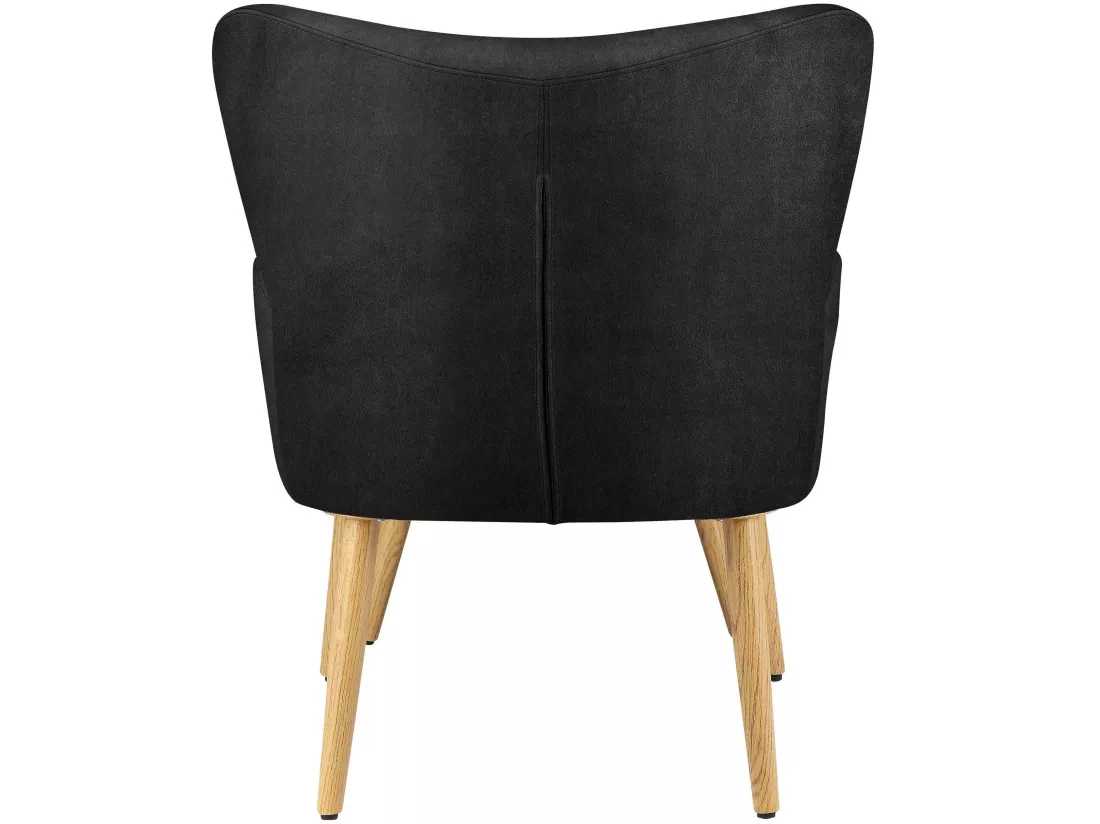 Coco Arm Chair Noir Microfibre
