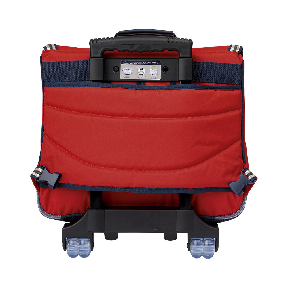 Cartable trolley Antonin rouge