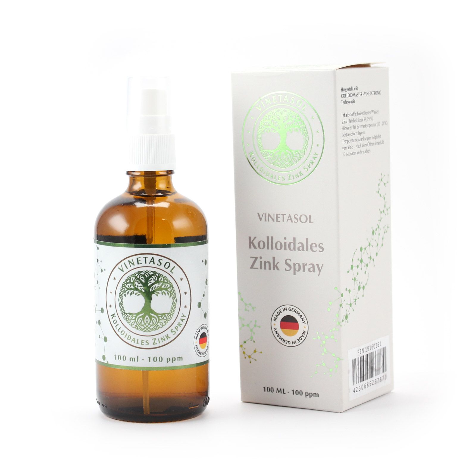 VINETASOL - Kolloidales Zink Spray 100ppm