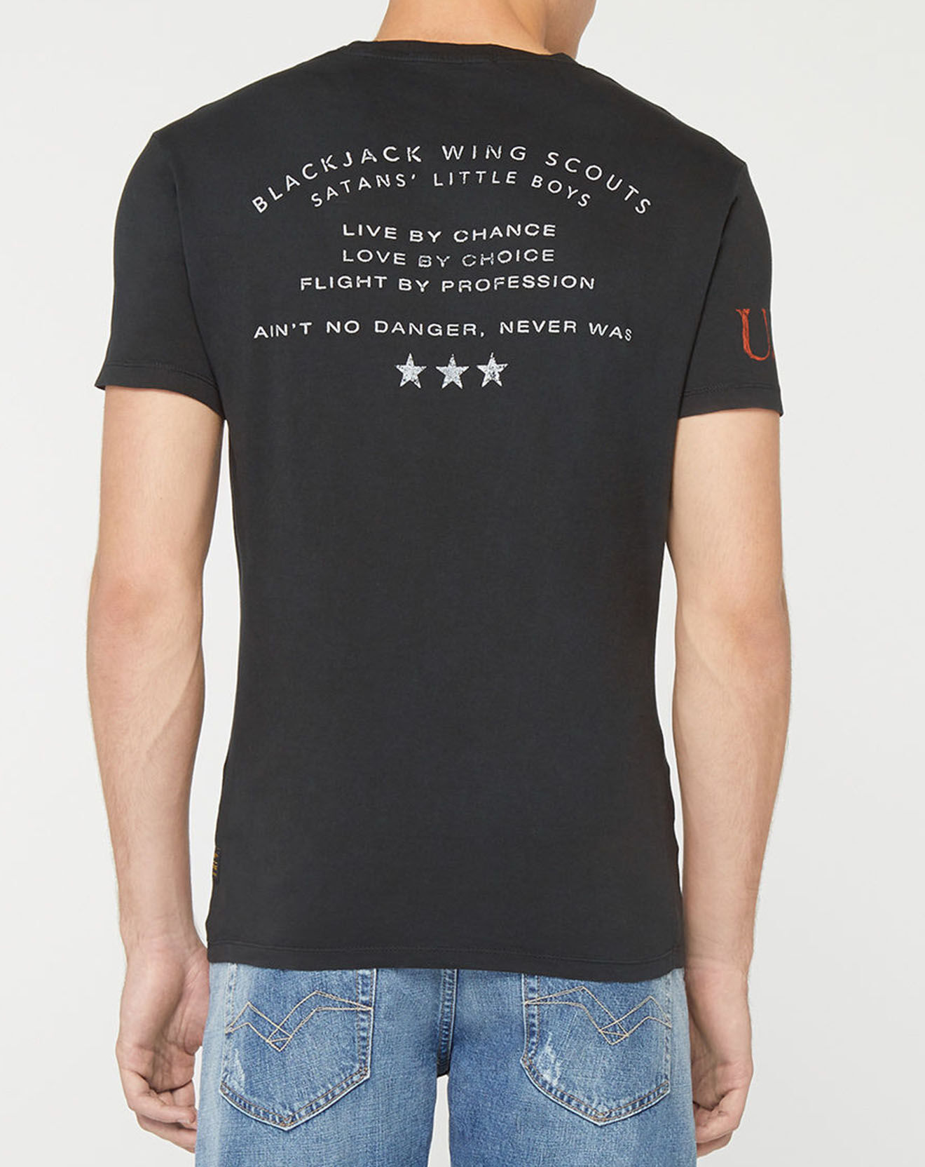 Replay T-Shirt Devil Cœur noir