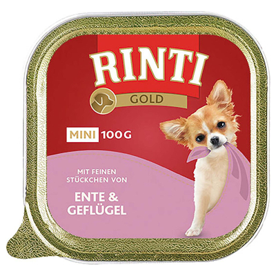 Rinti Gold Mini mit Ente & Geflügel 100g