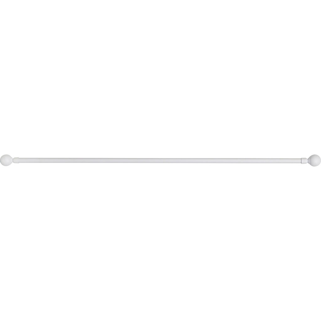Kit tringle à rideaux fer forgé lune blanc 120-210cm