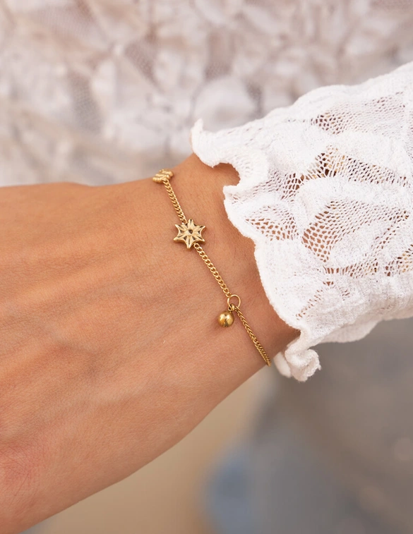 My Jewellery Armband met bloemen MJ12071