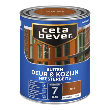 CetaBever Meesterbeits Deur & Kozijn zijdeglans transparant teak 750 ml