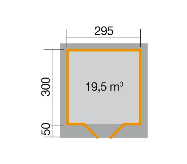 Weka Designhaus 126 Gr.3, ca. B356/H225/T377