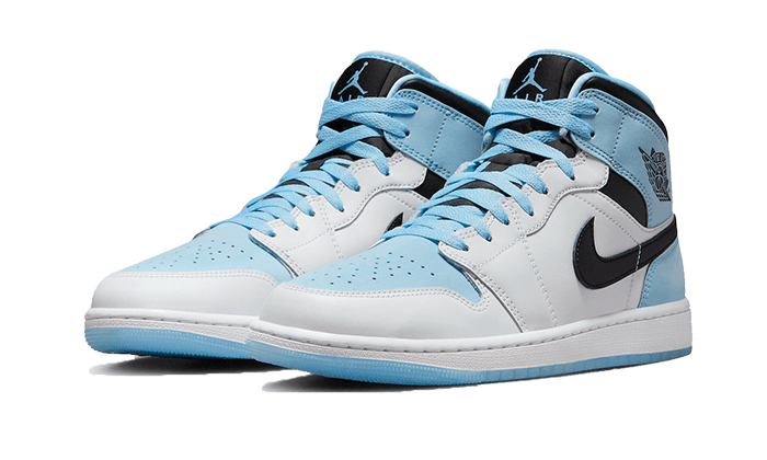 Air Jordan 1 Mid SE Ice Blue Black - 48h Delivery