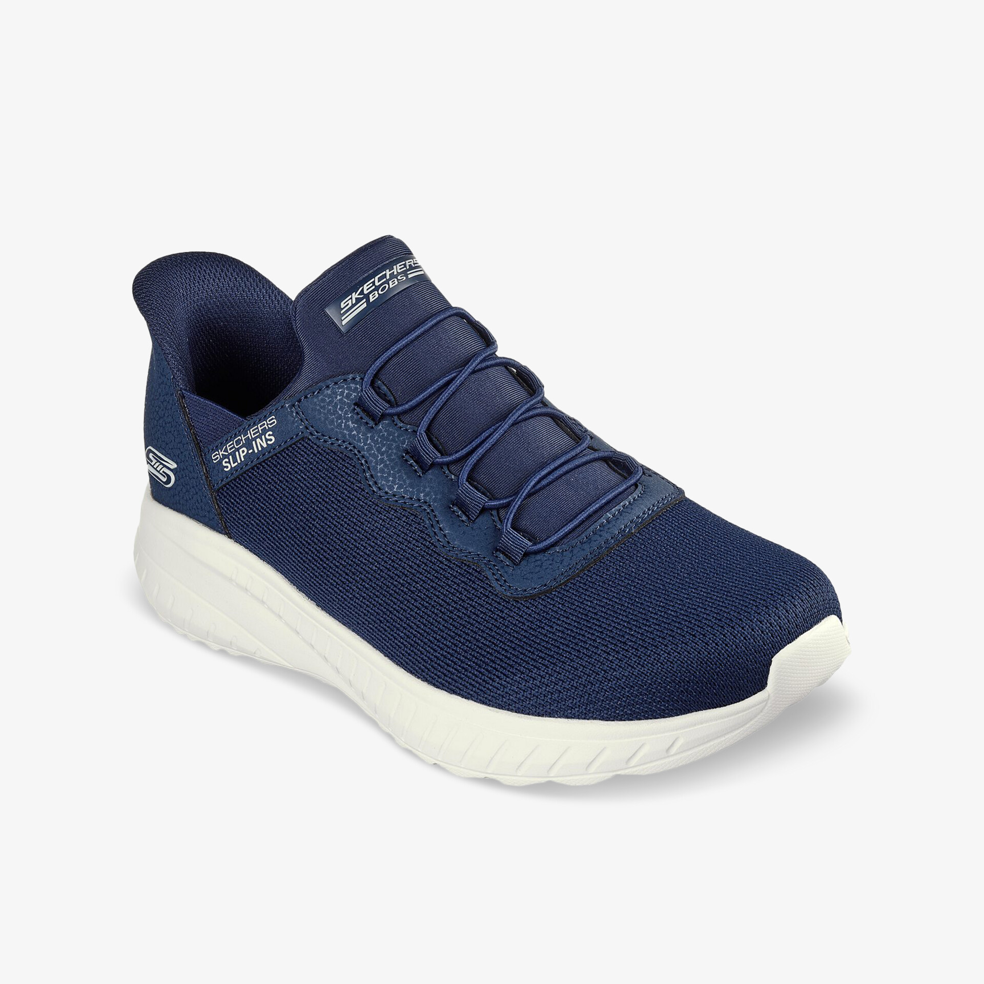 SKECHERS Bobs Sport Squad Slip Ins Herren Sneaker Low blau