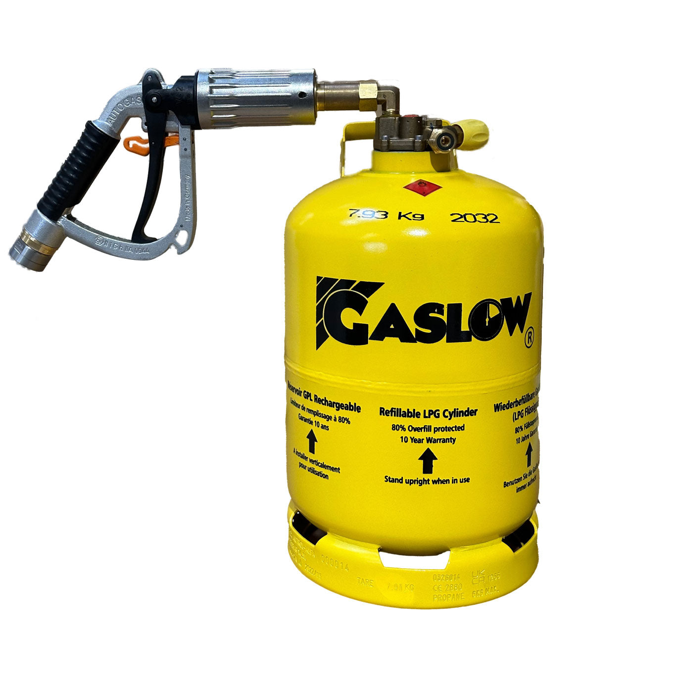 Gaslow 6Kg nachfüllbare LPG-Flasche CE-Zertifiziert 2025