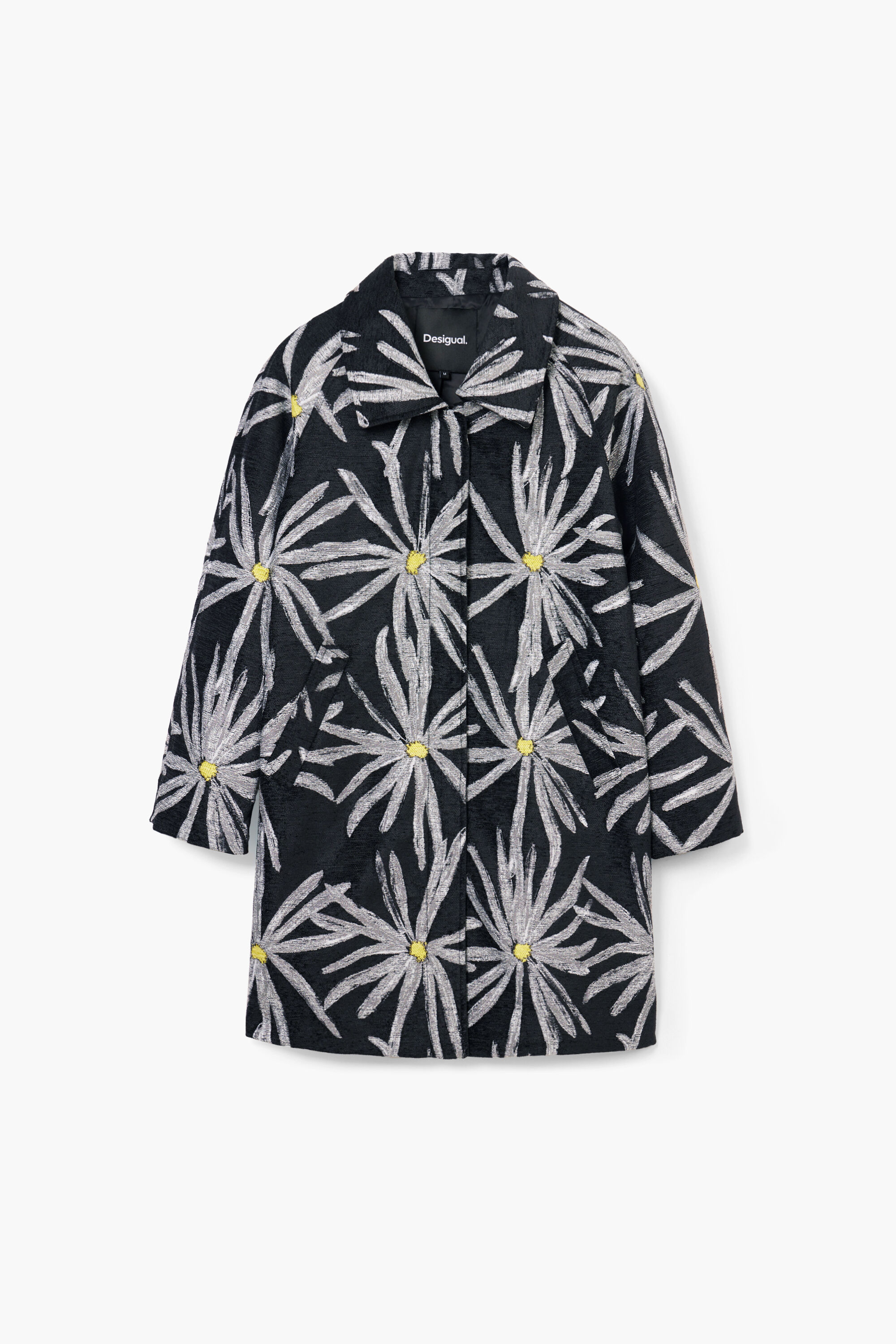 Abrigo estampado margaritas
