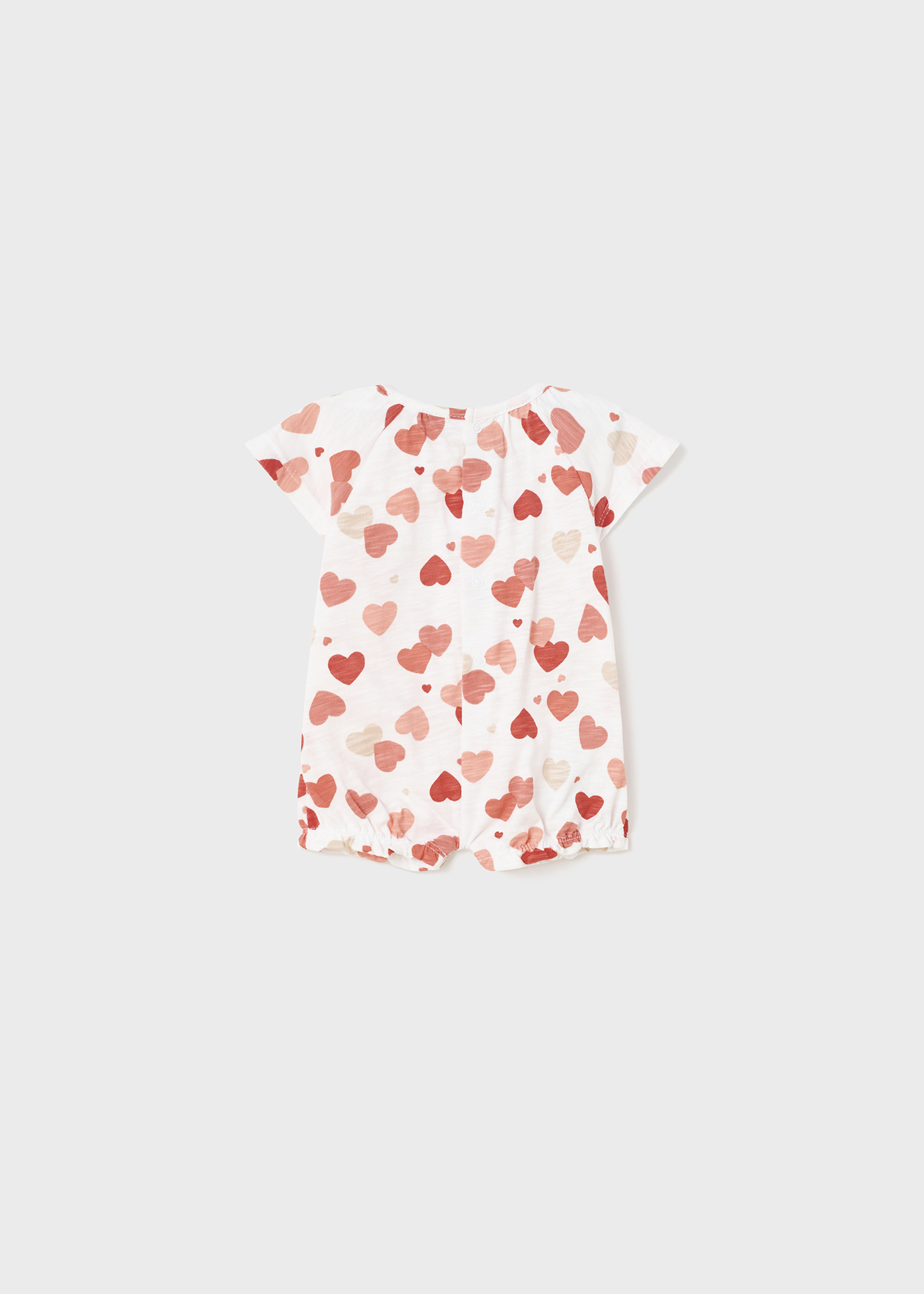Conjunto de 3 pijamas curtos de algodão sustentável para recém-nascidos.