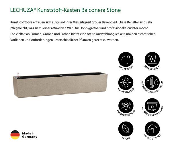 LECHUZA® Kunststoff-Kasten Balconera Stone,