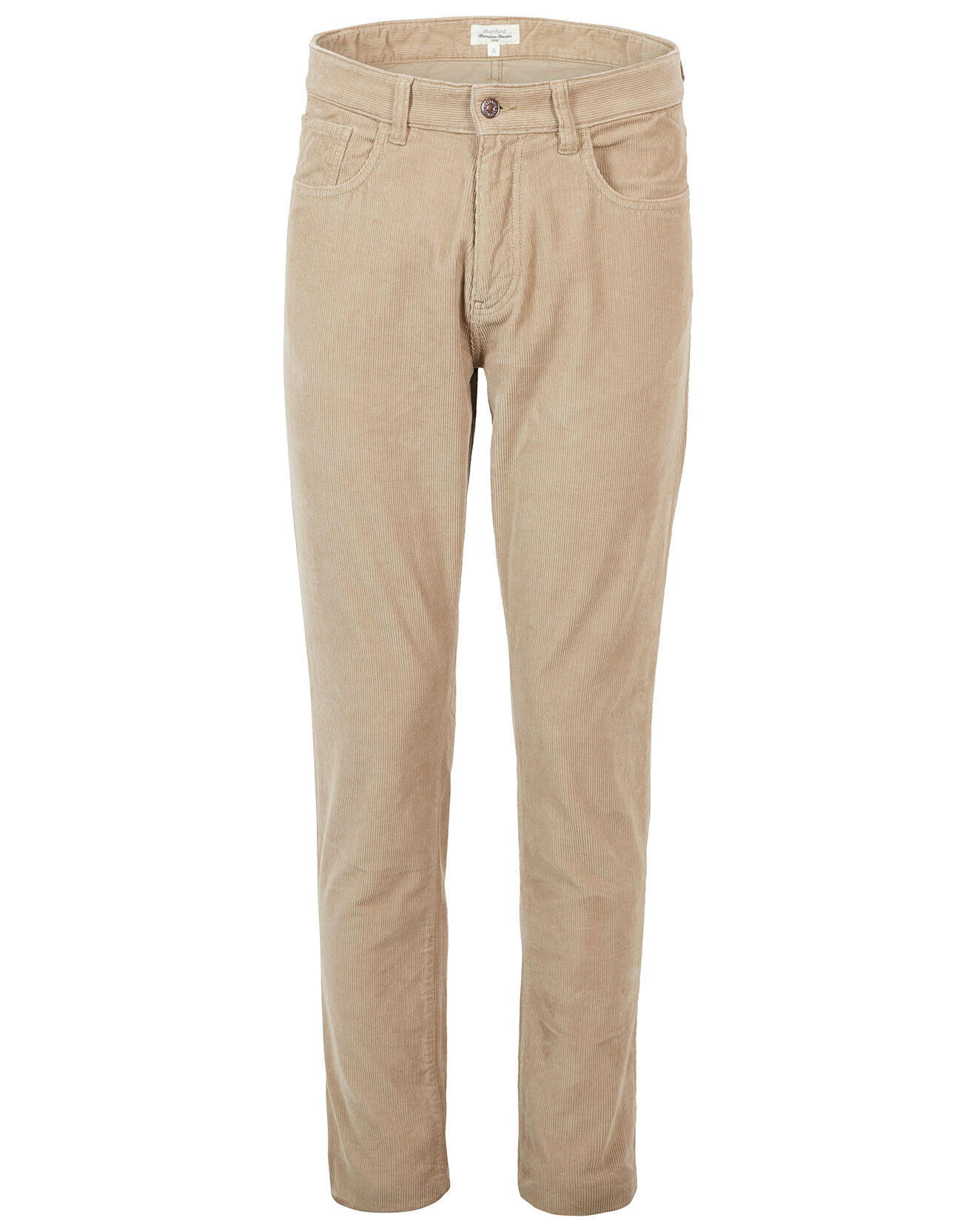 Hartford Pantalon en velours côtelé Tim beige