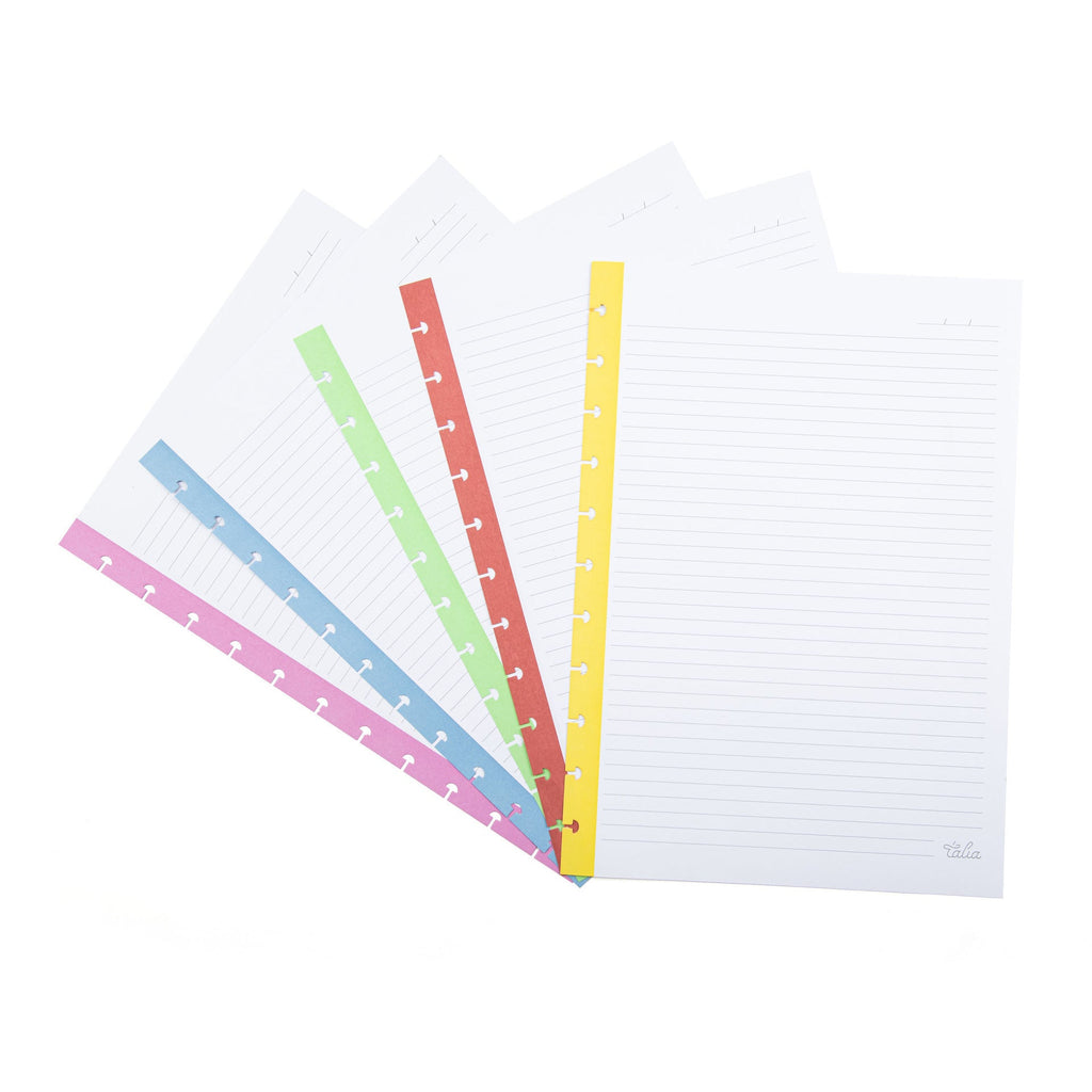Recarga para Caderno Smart A4 Pautado 50 Folhas Banda Cor Talia