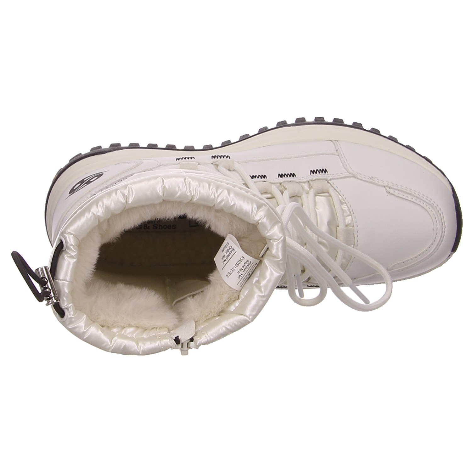 Dockers Winterboots offwhite weiss/weiss kombi