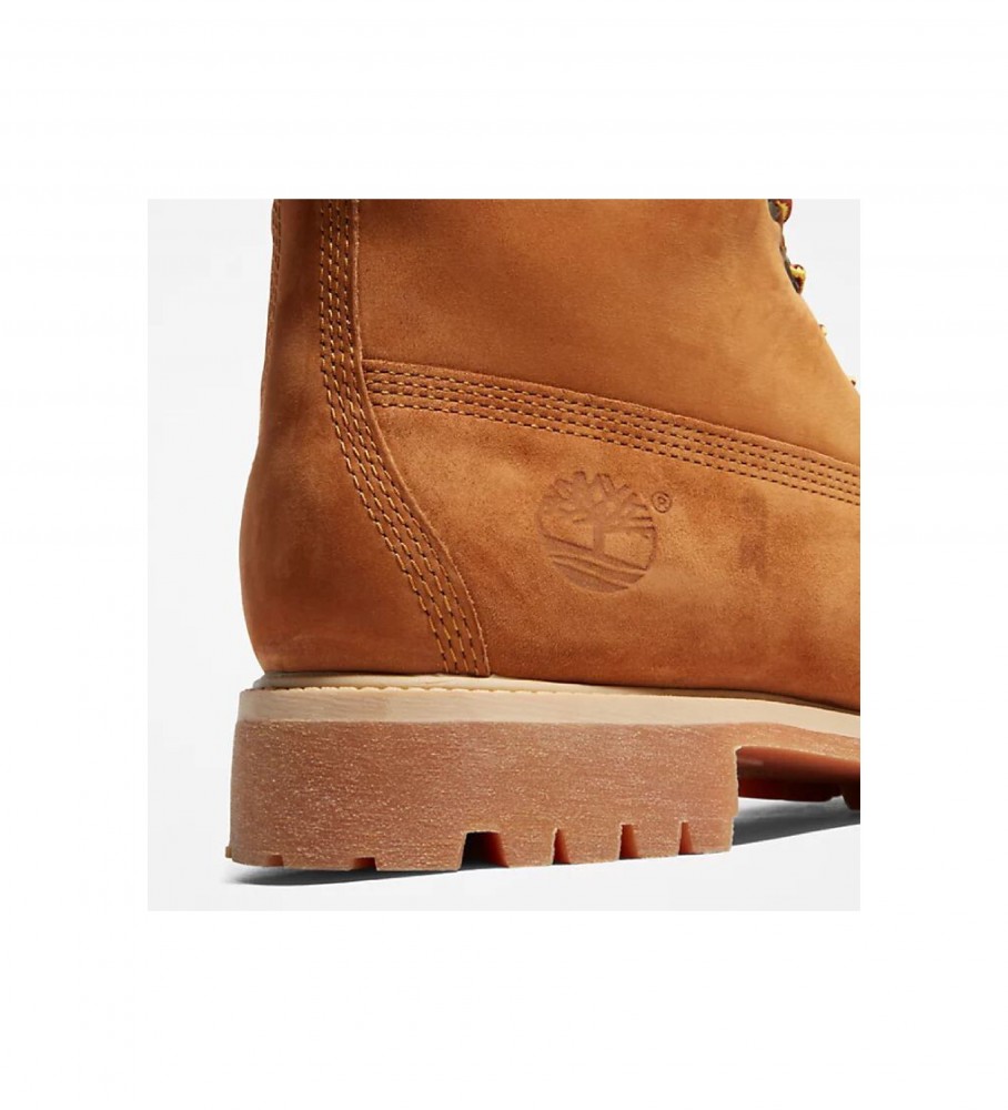 Botas Timberland Premium em couro marrom de 6 polegadas / PrimaLoft
