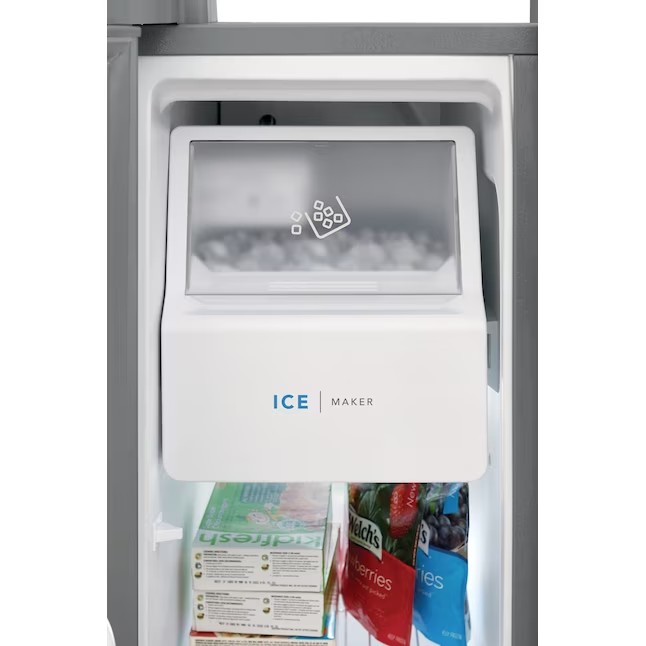 Refrigerador Frigidaire Side-by-Side de 25,6 pés cúbicos com máquina de gelo (aço inoxidável resistente a impressões digitais) ENERGY STAR
